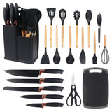 Foreign trade silicone kitchenware 19-piece set non-stick